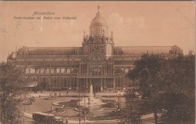 AMSTERDAM - Frederiksplein met Paleis voor Volksvlijt