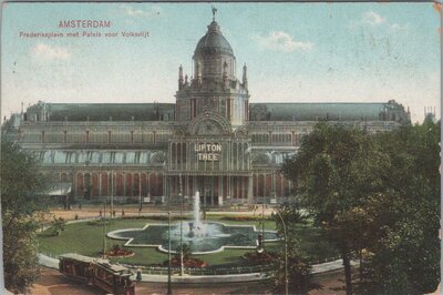 AMSTERDAM - Frederiksplein met Paleis voor Volksvlijt