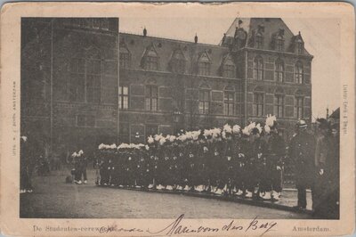 AMSTERDAM - De Studenten-eerewacht