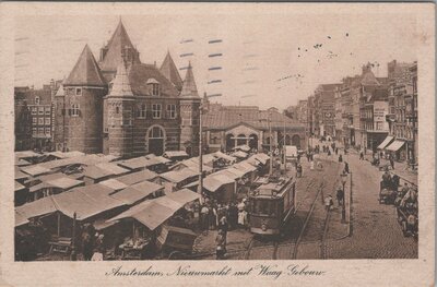 AMSTERDAM - Nieuwmarkt met Waag-Gebouw