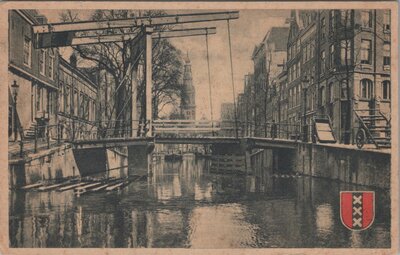 AMSTERDAM - Groenburgwal met Zuidertoren