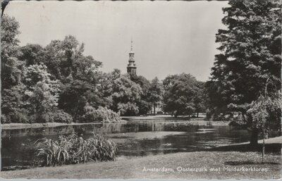 AMSTERDAM - Oosterpark met Muiderkerktoren