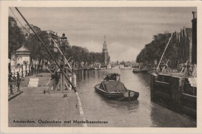 AMSTERDAM - Oude Schans met Montelbaanstoren
