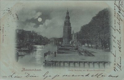 AMSTERDAM - Oude Schans en Montelbanstoren