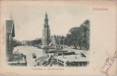 AMSTERDAM - Oudeschans en Montelbanstoren