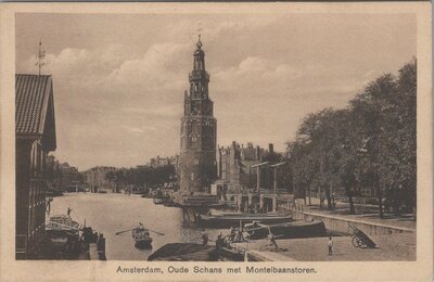 AMSTERDAM - Oude Schans met Montelbaanstoren