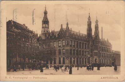 AMSTERDAM - N. Z. Voorburgwal - Postkantoor
