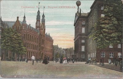 AMSTERDAM - Postkantoor N. Z. V. Burgwal