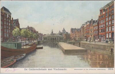 AMSTERDAM - De Gelderschekade met Vischmarkt