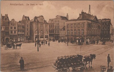 AMSTERDAM - De Dam in 1912