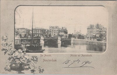 AMSTERDAM - De Amstel. Mozes en Aaronkerk