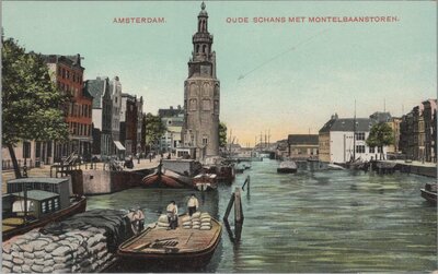 AMSTERDAM - Oude Schans met Montelbaanstoren