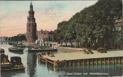 AMSTERDAM - Oude-Schans met Montelbaanstoren