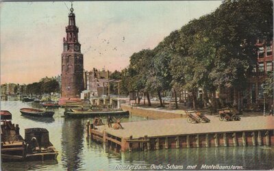 AMSTERDAM - Oude-Schans met Montelbaanstoren
