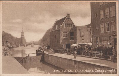 AMSTERDAM - Oudeschans, Zondagmarkt