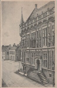 KAMPEN - Oude Stadhuis met Trapgevel Kampen Opgetrokken 1345-1350