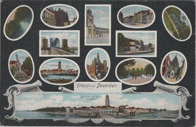 DEVENTER - Meerluik Groeten uit Deventer