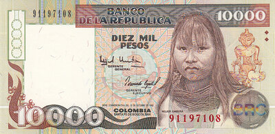 COLOMBIA P.437A - 10.000 Pesos Oro 1994 UNC