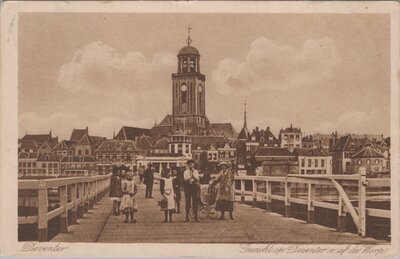 DEVENTER - Gezicht op Deventer vanaf de Worp