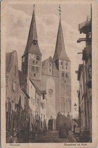 DEVENTER - Bergstraat en Kerk
