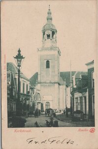 ALMELO - Kerkstraat met Herv. Kerk