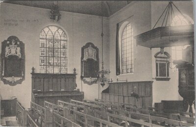 BURGH - Interieur van de Kerk te Burgh