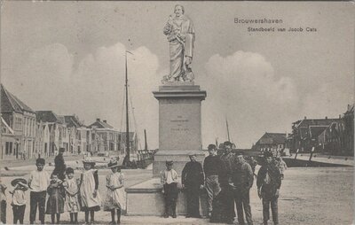 BROUWERSHAVEN - Standbeeld van Jacob Cats
