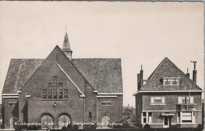 KRABBENDIJKE - Kerk Geref. Gemeente met Pastorie