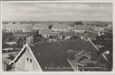 KRABBENDIJKE - Panorama vanaf Gemeentehuis