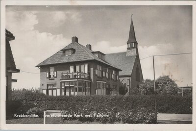 KRABBENDIJKE - Gerformeerde Kerk met Pastorie