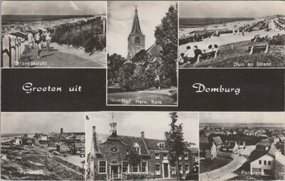 DOMBURG - Meerluik Groeten uit Domburg