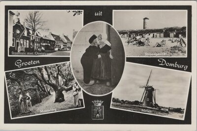 DOMBURG - Meerluik Groeten uit Domburg