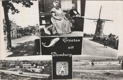 DOMBURG - Meerluik Groeten uit Domburg