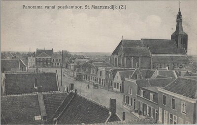ST. MAARTENSDIJK - Panorama vanaf postkantoor