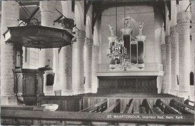 ST. MAARTENSDIJK - Interieur Ned. Herv. Kerk