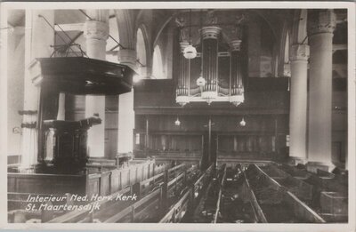 ST. MAARTENSDIJK - Interieur Ned. Herv. Kerk