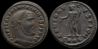 Maximinus II. AD 310-313. Æ Follis 23mm, 6.59 g. Nicomedia
