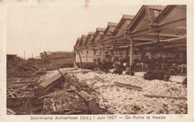 NEEDE - Stormramp Achterhoek (Gld.) 1 Juni 1927. Ruïne te Neede