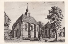 BRONKHORST - Herv. Kapel, prent van J. de Beyer