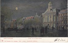 AMSTERDAM - Singel en St. Catharinakerk