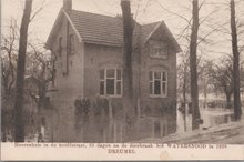 DREUMEL - Heerenhuis in de Hoofdstraat 33 dagen na de doorbraak b/d Watersnood in 1926