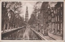 AMSTERDAM - Groenburgwal met Zuidertoren