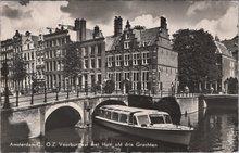 AMSTERDAM - O. Z. Voorburgwal met Huis a/d drie Grachten