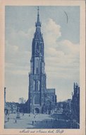 DELFT - Markt met Nieuwe Kerk