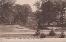 WOLFHEZE - Gezicht uit de Eetzaal van het Hotel Wolfhezen