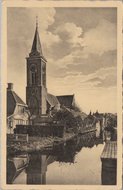 BREUKELEN - Ned. Herv. Kerk met Kerkgracht