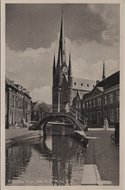 WOERDEN - Rijn met R. K. Kerk