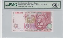 SOUTH-AFRICA-P.125c-50-Rand-ND1999-PMG-66-EPQ