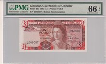 GIBRALTAR-P.20c-1-Pound-1983-PMG-66-EPQ