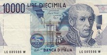 ITALY P.112b - 10.000 Lire 1984 XF